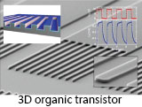 3D organic transistor