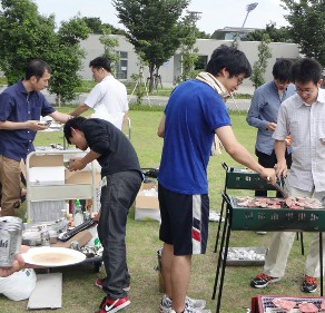 BBQパーティの様子